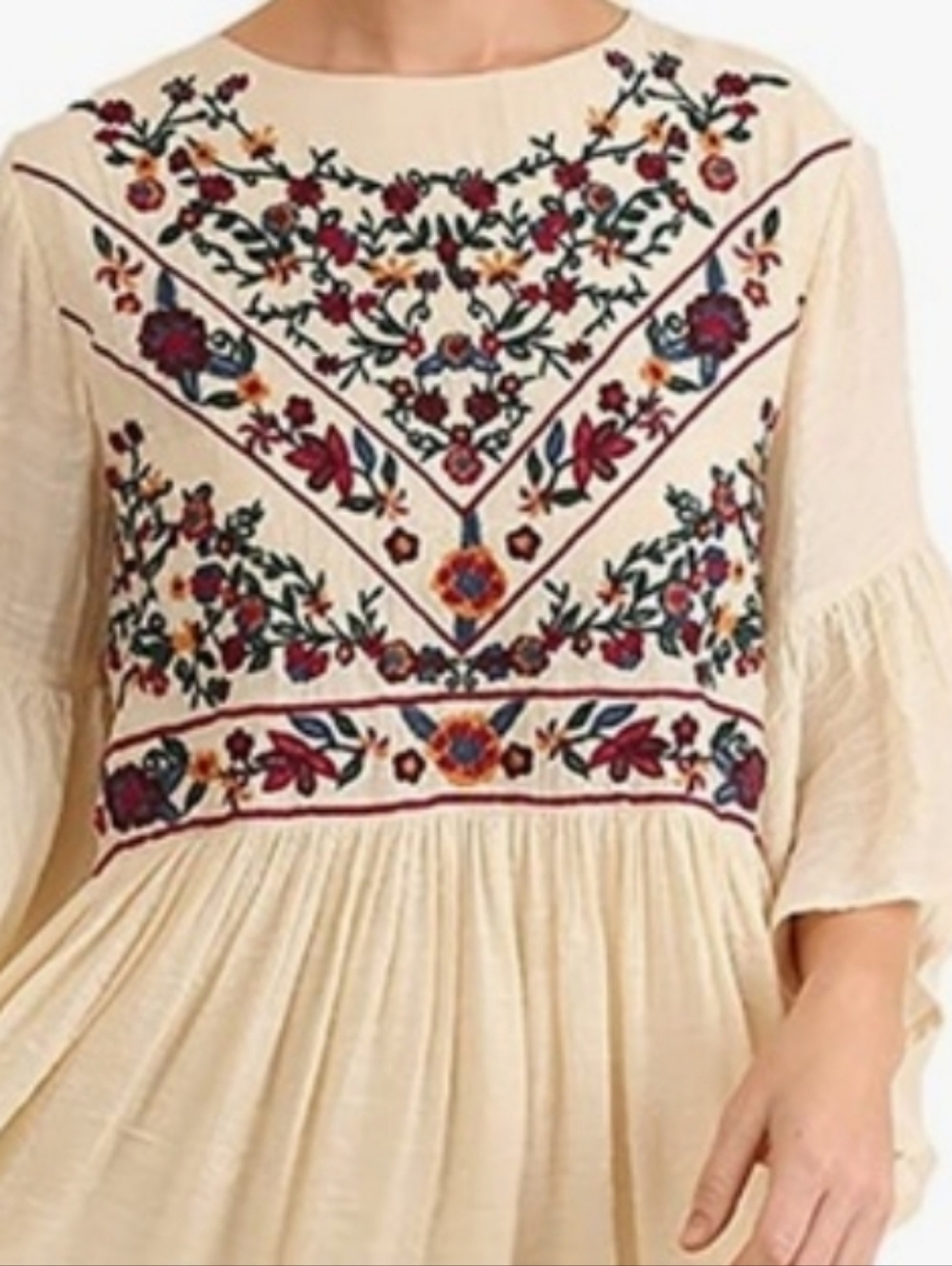 Umgee Boho Bliss Embroirdered Dress Size Small - Picture 2 of 6